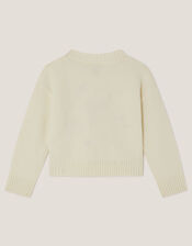 Floral Embroidered Jumper, Ivory (IVORY), large