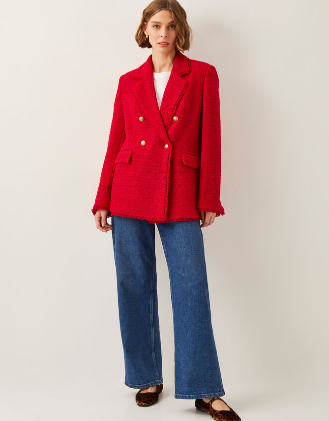 Rubi Tweed Jacket, Red (RED), large