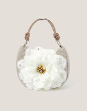 Oversized Flower Scoop Bag, Gold (GOLD), large