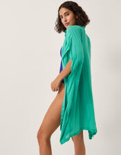 Anaka Beach Cover Up Shirt, Blue (TURQUOISE), large