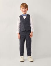 Four-Piece Check Suit, Grey (CHARCOAL), large