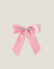 Satin Bow Hair Clip, , large