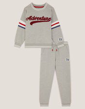 Adventure Sweatshirt & Joggers Set, Grey (GREY), large