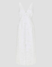 Frida Hand-Beaded Jacquard Pencil Wedding Dress, Ivory (IVORY), large