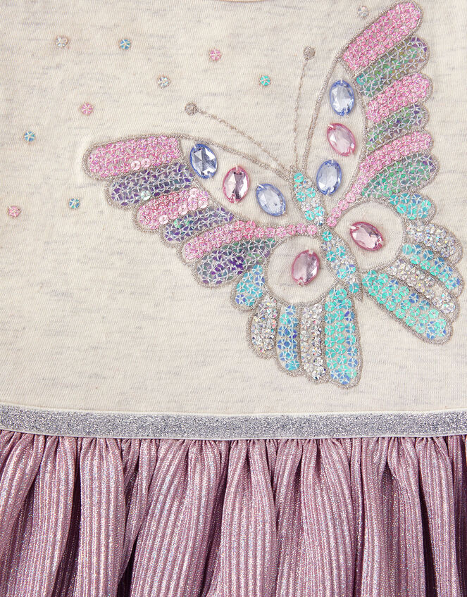 Baby Butterfly Plisse Disco Dress, Pink (PINK), large