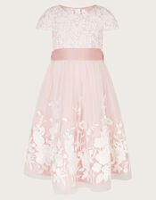 Sorcha Embroidered Lace Maxi Dress, Pink (DUSKY PINK), large