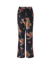 East Lucille Wide Leg Velvet Trousers, Black (BLACK), large