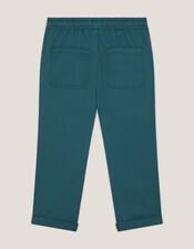 Plain Cuffed Trousers, Blue (BLUE), large