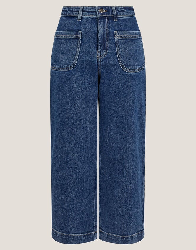 Arlo Regular Crop Jeans, Blue (MID AUTHENTIC BLUE), large