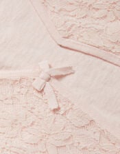 Lace Frill Bow Cardigan, Pink (PINK), large