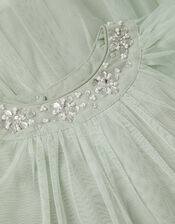 Anastasia Embellished Tulle Party Dress, Green (SAGE), large
