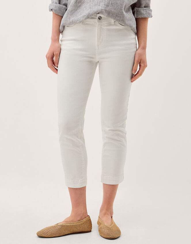 Idabella Crop Skinny Jeans, Natural (ECRU), large