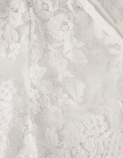 Lola Lace Short Sleeve Cover Up, Ivory (IVORY), large