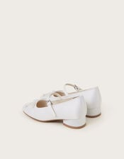 Satin Ballet Heels, Ivory (IVORY), large