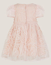 Baby Constance Appliqué Rose Party Dress, Pink (PINK), large