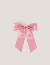 Satin Bow Hair Clip, , large