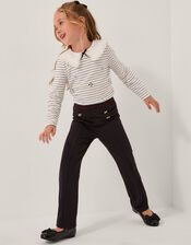 Bow Ponte Leggings, Black (BLACK), large