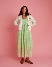 Scotch & Soda Embroidered V-Neck Cardigan, Ivory (IVORY), large