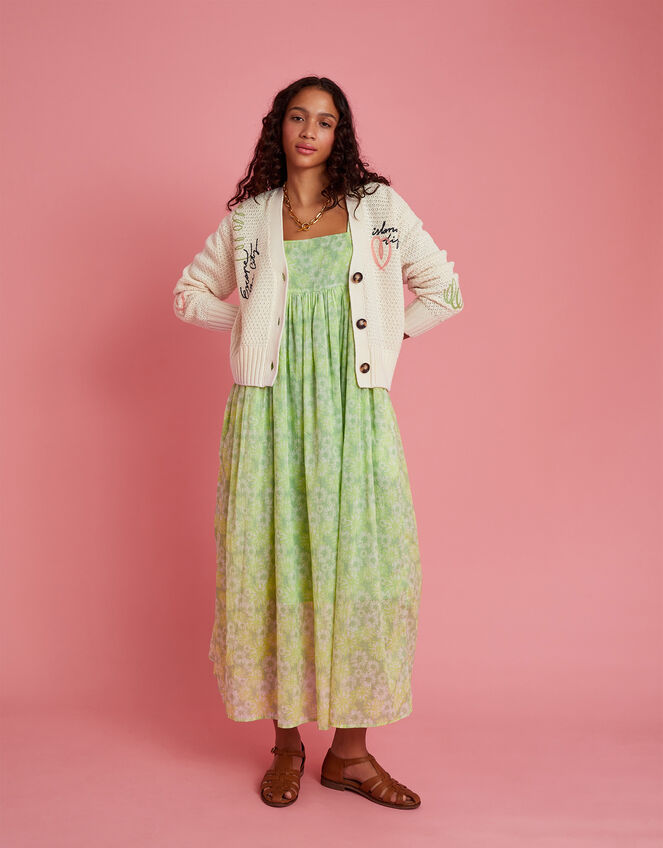 Scotch & Soda Embroidered V-Neck Cardigan, Ivory (IVORY), large