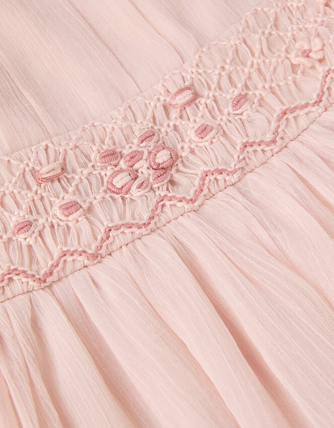 Romee Puff Sleeve Embroidered Party Dress, Pink (PALE PINK), large