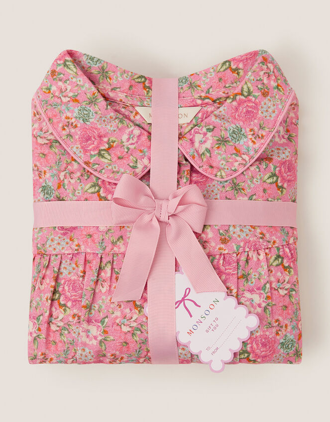 Floral Print Long Pyjamas Set, Pink (PINK), large