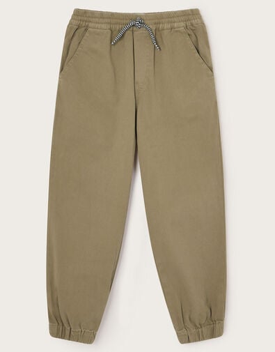 Pull-On Cuffed Trousers, Natural (STONE), large