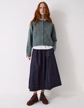 East Zoya Neppy Wool Blend Cardigan, Teal (TEAL), large