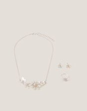 Flower & Butterfly Jewellery Set, , large
