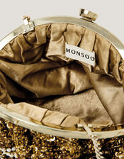 Lulu Flower Embellished Clutch Bag, , large