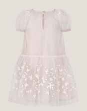 Baby Astrid Appliqu&eacute; Butterfly Swing Dress, White (WARM IVORY), large