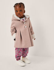 Baby Bunny Hooded Coat, Camel (OATMEAL), large