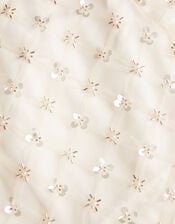 Gracie Embellished Peplum Top , White (WARM IVORY), large