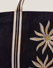 Tashie Sun Embroidered Tote Bag, , large