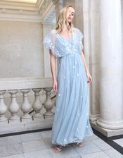 Sophie Embroidered Maxi Dress, Green (SAGE), large