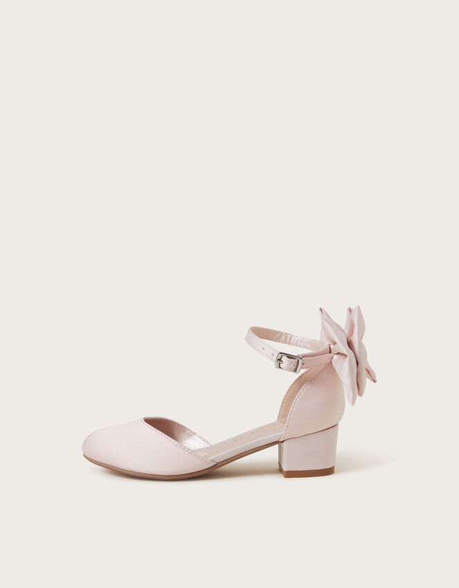 Sara Satin Bow Two-Part Heels, Pink (PINK), large