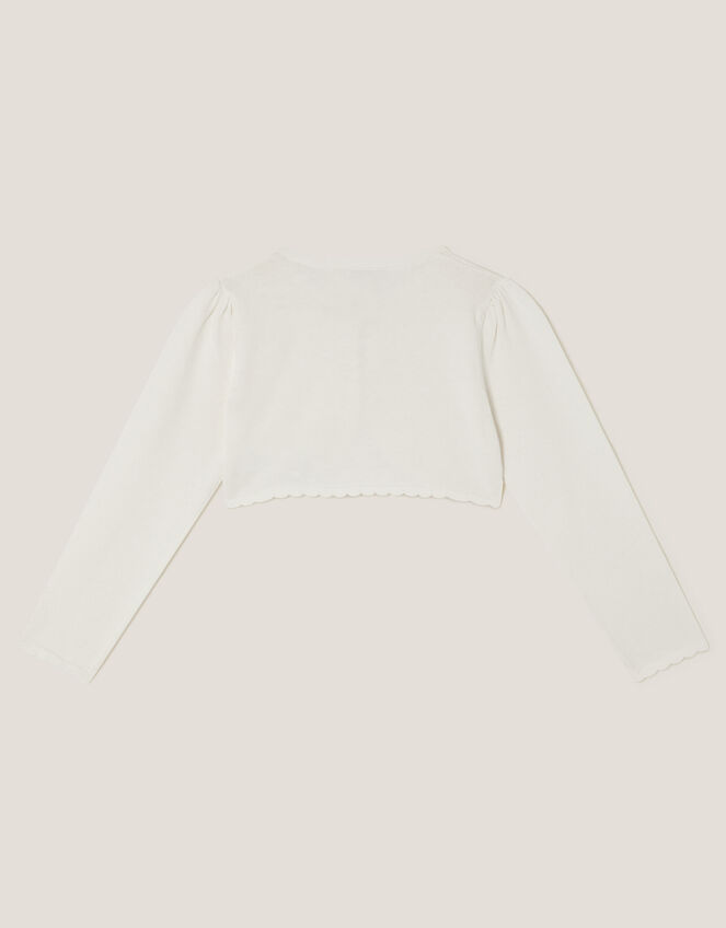 Ivy Floral Appliqu&eacute; Cardigan, Ivory (IVORY), large